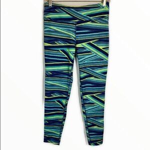 Everlast Striped Neon Workout Leggings Women’s Size Medium